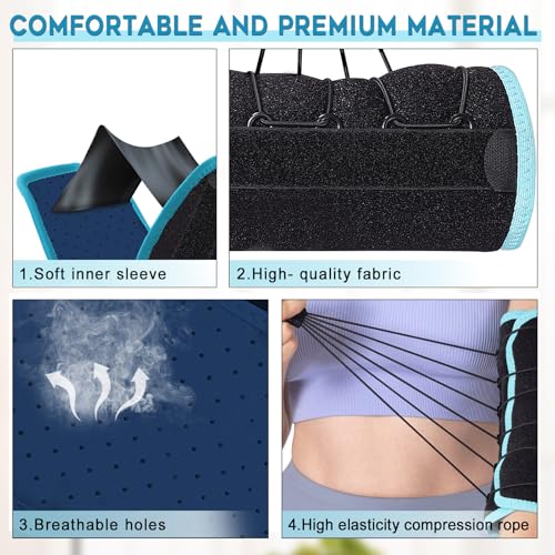 Cubital Tunnel Elbow Brace for Women Men Comfortable Night Sleep Support, Adjustable Lace Up Elbow Splints for Tendonitis ,Ulnar Nerve,Bursitis, Sprains, Strains, Sports Injury Recovery Joint, Arthritis (One size ) C016-2