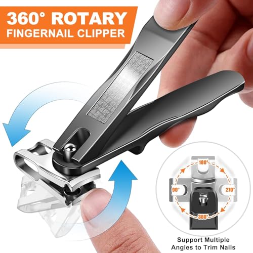 Toenail Clippers for Men Seniors Thick Ingrown Toenails 6PCS Professional