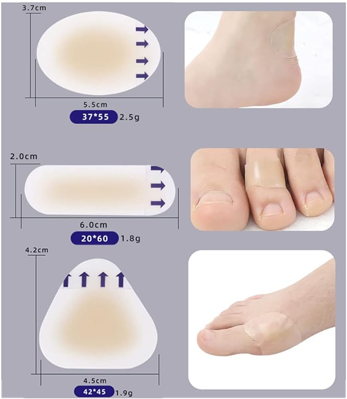 Natiform Anti-Shoe Tape 3 Styles, 15 Pieces, Shoe Blocking Goods, Safe for Long Walking - BeesActive Australia