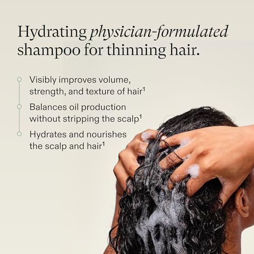 Nutrafol Shampoo, Cleanse and Hydrate Hair and Scalp, Improves Hair Volume, Strength and Texture, Physician-formulated for Thinning Hair, Color Safe, Sulfate Free 8.1 Fl Oz (Pack of 1)