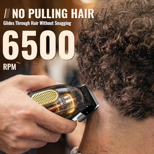 Ufree Cordless Hair Clippers for Men, Barber Clippers and Trimmers Set Black Gold