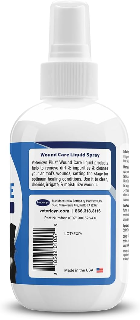 Vetericyn Plus All Animal Wound and Skin Care Spray. Cleans and Relieves Cuts, Abrasions, Irritations, and Sores. Non-Toxic, No Sting Formula. 3 oz - BeesActive Australia