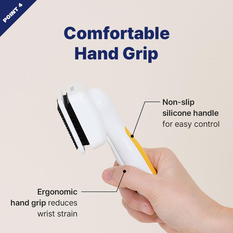 [PETHROOM] Healing Slicker Brush | Pet Brush | Dogs & Cats | Goldendoodle Brush | Coated Tips for Gentle Grooming | Dog Brush for Shedding | Long-Haired or Curly-Haired Dogs - BeesActive Australia