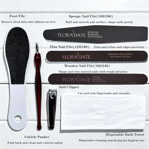 7-Piece Professional Nail Care Kit for Home & Salon