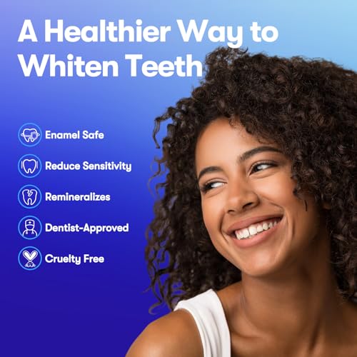 MySmile Teeth Whitening Strips, Hydroxyapatite-Infuse White Strips, Non-Sensitive Teeth Whitening with Soothing Natural Ingredients, Enamel-Safe, Residue-Free, Non-Slip, 21 Treatments Kit 42 Count (Pack of 1)