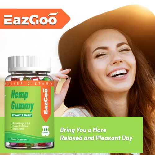 Natural Hemp Gummies 2,000,000 XXL Extra Strength - 240 Counts 60 Count (Pack of 4)