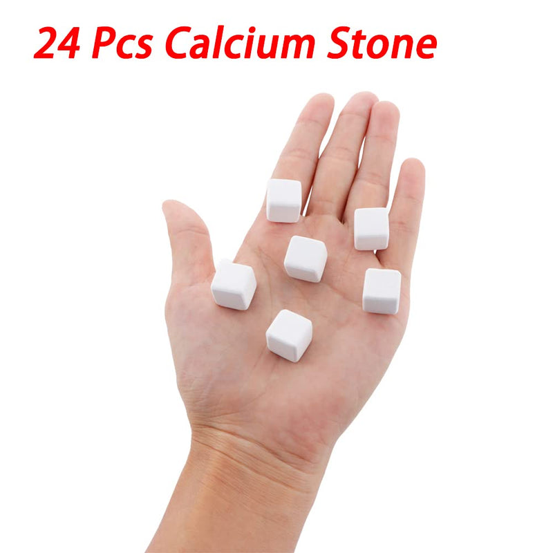 DQITJ 24 Pcs Reptile Calcium Stone Natural Calcium Mineral for Turtle Tortoise Lizard Frog Chameleon Reptiles - PawsPlanet Australia