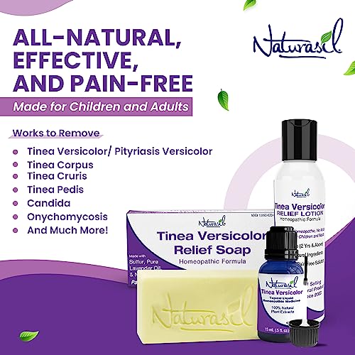 Naturasil Tinea Versicolor Treatment Lotion for Uneven Skin Tone - 4 oz Tinea Lotion