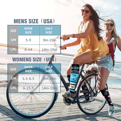 6 Pack Copper Compression Socks for Women and Men Circulation-Best Support for Medical,Running,Nursing,Athletic Large-X-Large C-assorted29
