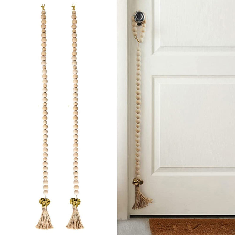 Dog Bell for Door Potty Training, 2 Packs Adjustable Hanging Door Bell Length for Small, Medium and Large Dogs to Go Outside, 27.5 inch - BeesActive Australia