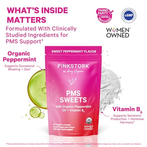 Pink Stork PMS Support Trio: Period Comfort Supplements