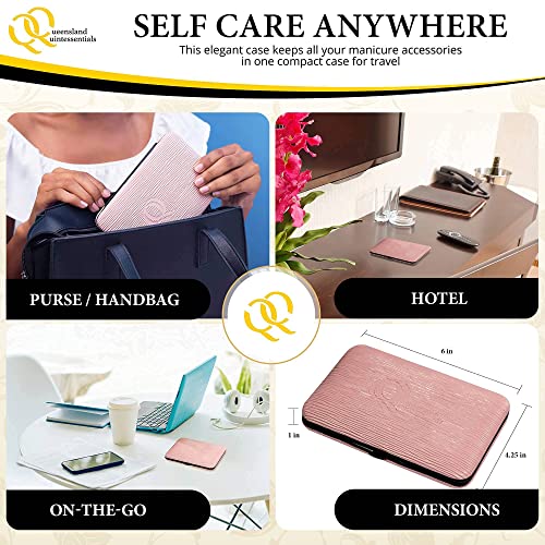 Manicure Kit for Women - Complete Nail Care Set with Toenail Clippers for Thick Nails - Ideal for Seniors - Professional Nail Nippers & Clippers - Perfect for Home Use