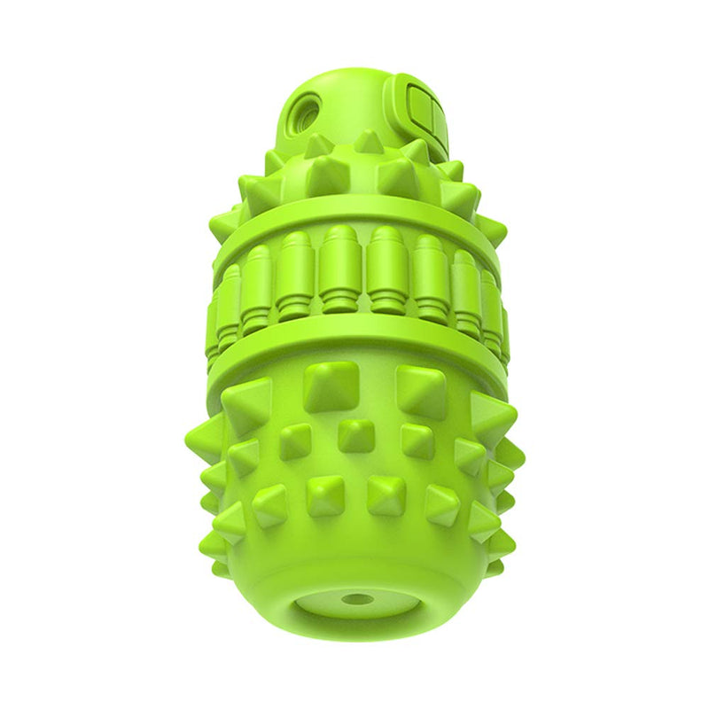 PIFFZEDO Dog Toys for Aggressive Chewers Tough Dog Squeaky Toys for Large Medium Breed Interactive Durable Natural Rubber Dog Chew Toys Dog Birthday Toy Dog Toothbrush (Green,Large) Green - BeesActive Australia