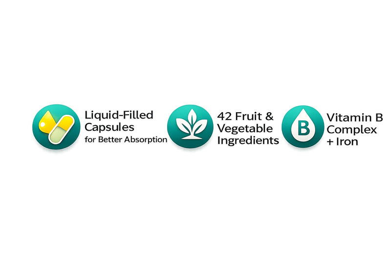 Grab The Gold Women's Multivitamin Capsules 42 Fruits & Vegetables