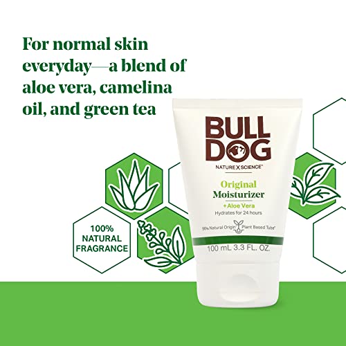 Bulldog Mens Skincare and Grooming Face Moisturizer Original, 3.3 Fluid Ounce (Pack of 3) 3.3 Fl Oz (Pack of 3)