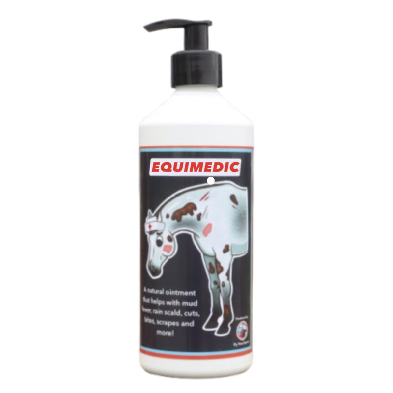 Equimedic Horse Skin Care Lotion 500ml - All-Natural Cream for Cuts, Insect Bites, Rashes, Hives, Mud Fever, Rain Scald & more! Protective, Soothing, & Fast-Acting