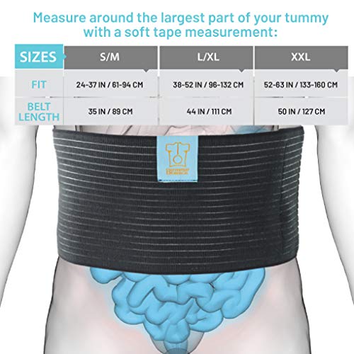 Everyday Medical Post Surgery Abdominal Binder For Men And Women - Medical Grade Stomach Compression Brace for Waist and Abdomen Surgeries such as Gastric Bypass, Liposuction, C-Section, Tummy Tuck Small/Medium (Pack of 1)