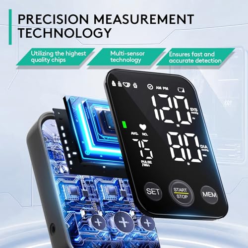 Oklar FDA Cleared Blood Pressure Monitor Upper Arm BP Machine for Home Use