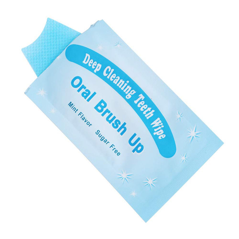 Mint-Flavored Oral Finger Wipes Teeth whitening Wipes Oral Cleaning Wipe (100 Pcs) 1 Count (Pack of 1) - BeesActive Australia