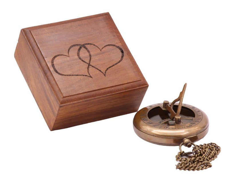 Compass – Brass Directional Vintage Compass Engraved with “Find Your Way Back to Home” Inspirational Gifts for Women/Men Baptism 2026 Communion Christian Motivational Quote Way Back To Me - Wood Box