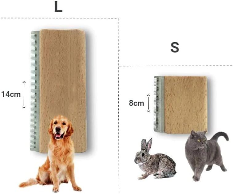 Pet Grooming Tool Ergonomic Design Groom Combs Safe Dematting Comb for Easy Mats & Tangles Removing - No More Nasty Shedding Tools and Flying Hair-Small 2.5 Inch - BeesActive Australia