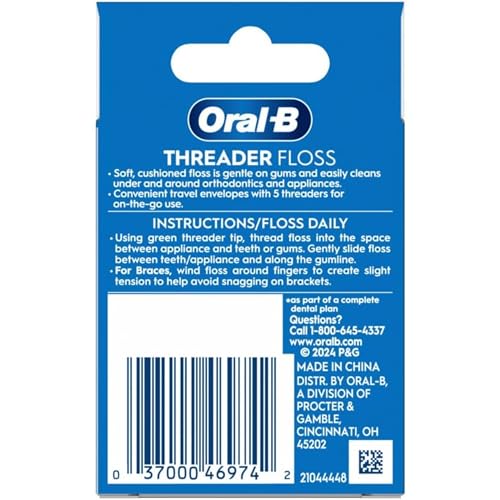 Oral-B Glide Threader Floss (Pack of 4) 30 Count (Pack of 4)