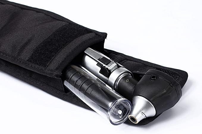 Fiber Optic Mini Otoscope Ear Healthy Tool for Home use with Extra Replaceable LED Light Silver - BeesActive Australia