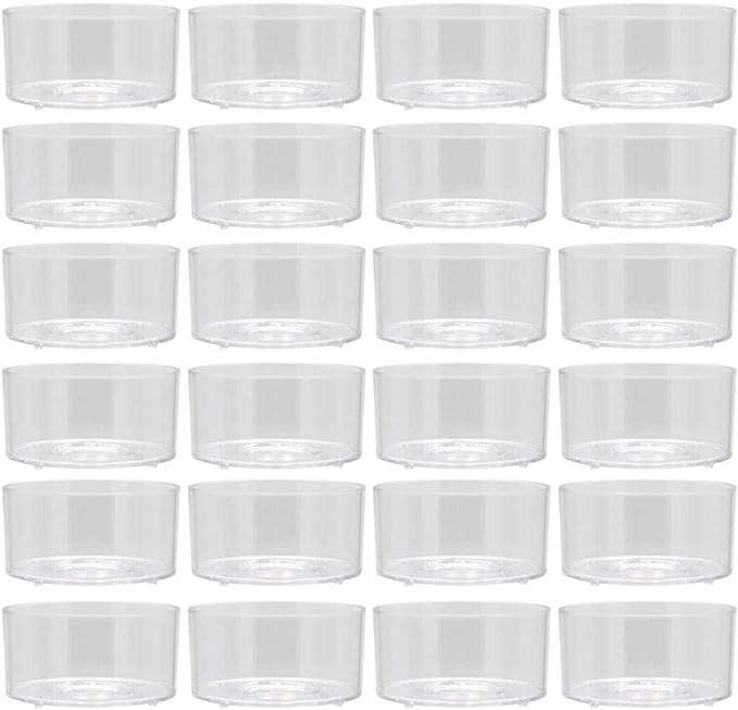 20 PC Clear Cup Tea Lights Clear " Clear " X9813502 -  Australia