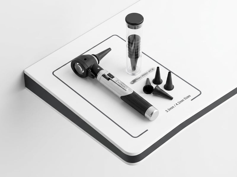 Professional Otoscope – High-Clarity Optical Ear Scope for Home Use, Infections & Canal Exams | Easy for Parents, Students & Clinicians | Includes Specula Kit & Protective Travel Pouch Soft Pouch