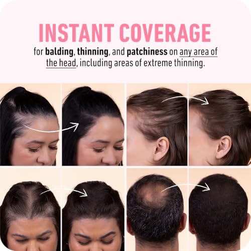 Boldify Hairline Powder, Root Touch Up Hair Color Black 10g 0.35 Ounce (Pack of 1)
