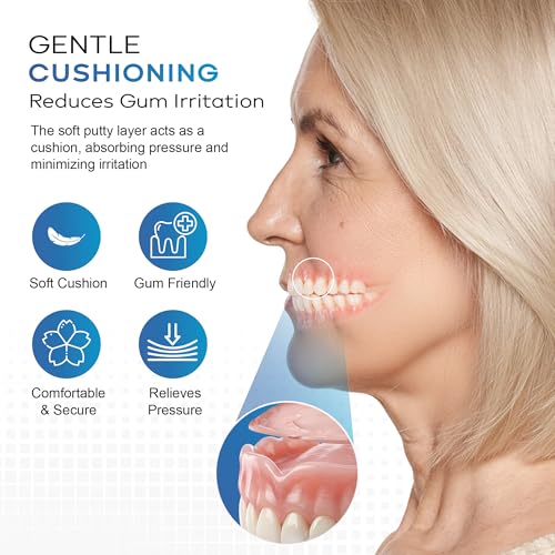 GumGuard Denture Putty Pack Reline Set (Pack of 4) – Fast Self-Curing Denture Reliner for Custom Fit & Comfort | Versatile Denture Reline Kit with Watertight Seal & Multiple Applications 4 Pack