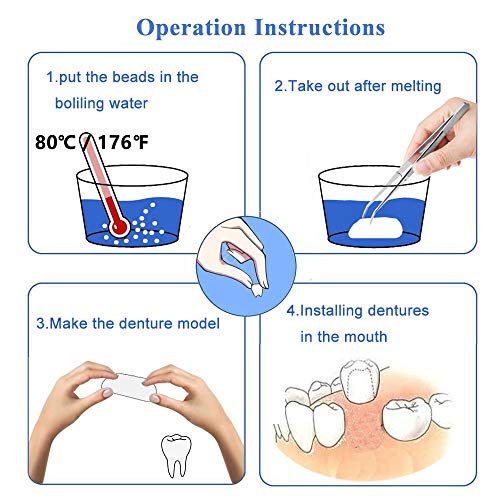 Tooth Repair Kit-Thermal Beads for Filling Fix The Missing and Broken Tooth or Adhesive The Denture Fake Teeth