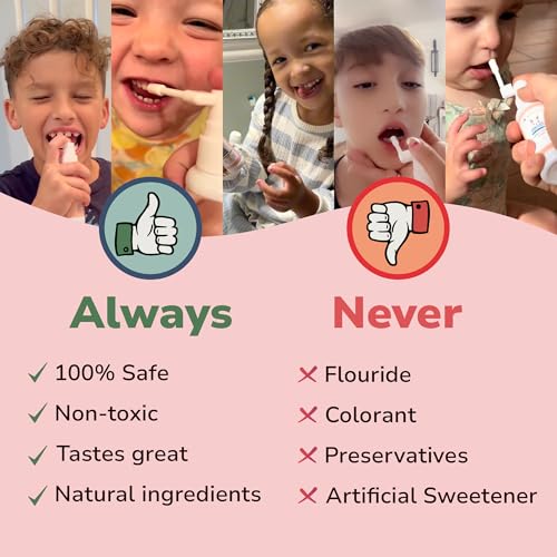 Abera Anti-Caries Kids Oral Spray, Fluoride Free Toddler Toothpaste Helper for Cavity Repair and Fresh Breath, 360 Degree Rotating Spout Easy to Use for Newborn to Preschooler, 1.35 fl Oz, Pack of 2 B. Recommended Combo