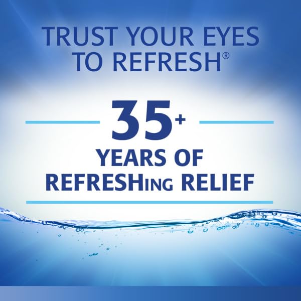 Refresh Optive Preservative-Free Artificial Tears Lubricant Eye Drops, 0.01 fl oz (0.4 mL), 60 Single-Use Containers 60 Count (Pack of 1) - BeesActive Australia