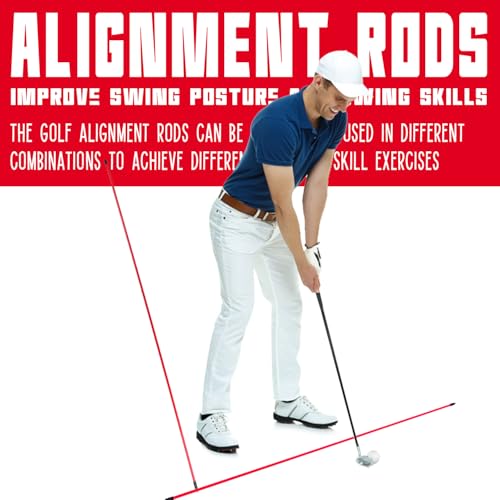 CHAMPKEY Professional Golf Swing Trainer with Customizable Size Grip - Come with 2 Golf Alignment Sticks - Choose Grip Size and Swing Training Aid Length Oversize （Grip Size） 40 Inches