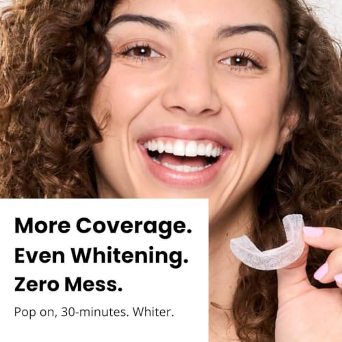 Flexfit™ Prefilled Teeth Whitening Trays - Professional Teeth Whitener with 12% Hydrogen Peroxide, Ready-to-Use Dryfit™ Technology, No-Mess Whitening for Sensitive Teeth