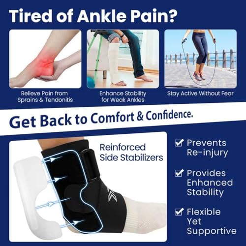 2 Pack Ankle Braces with Side Stabilizers, Neoprene Ankle Braces 2