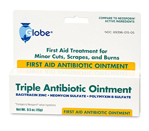Globe Triple Antibiotic First Aid Ointment, 0.5 oz (4-Pack) | 24-Hour Infection Protection | Wound Care Treatment for Minor Scrapes, Burns and Cuts | 4 PACK - BeesActive Australia