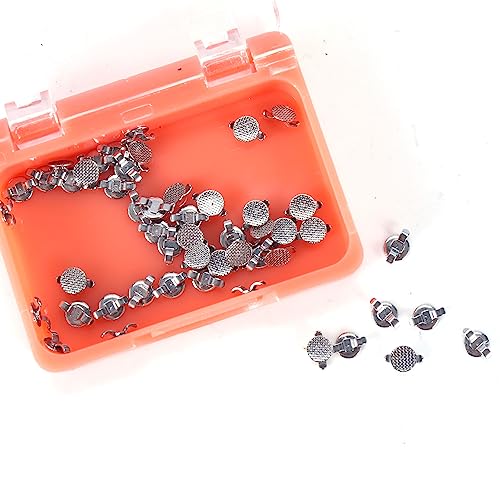 50Pcs/Box Dental Orthodontic Lingual Button Bondable With Cleat Mesh Round (Bondable Lingual Cleat Small) Bondable Lingual Cleat Small