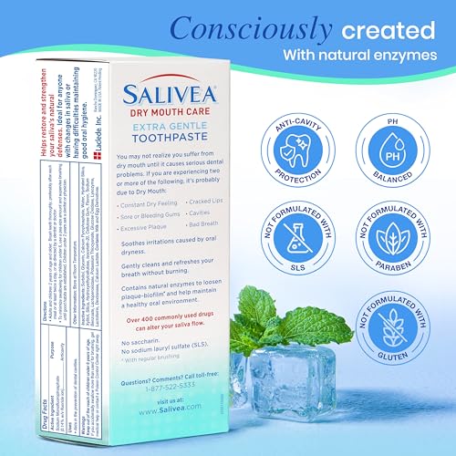 Salivea Dry Mouth Relief Value Set — Anticavity Toothpaste + Extra Gentle Spray 2 Pack