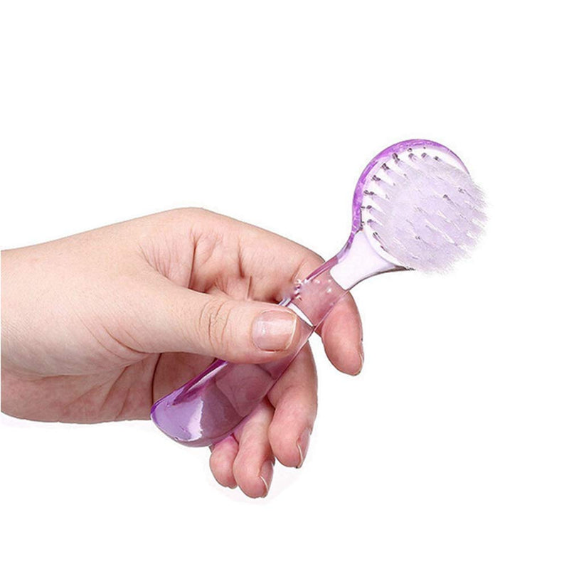 Hedgehog Bathing Brush, 3 Pack Small Pets Round Head Cleaning Bath Brush with Lid Super Soft Cleansing Brush Massage Comb for Hedgehog Small Animal Grooming Tool (3 Pack(Blue+Pink+Purple)) 3 Pack(Blue+Pink+Purple) - BeesActive Australia