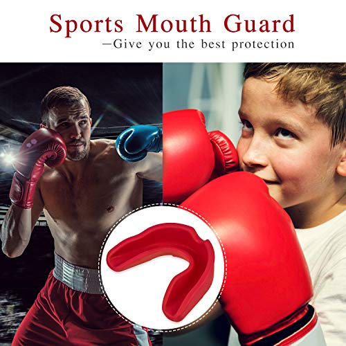 BBTO 20 Pcs Football Mouthguards Bulk - Youth & Adult Mouth Guard No Boil Mouthpiece Adult Youth Braces Soft Mouth Guard for Lacrosse Basketball Hockey Wrestling (L,Vivid) L Vivid