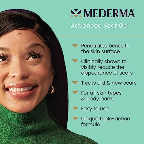 Mederma PM Intensive Overnight Scar Cream, Works with Skin's Nighttime Regenerative Activity & Advanced Scar Gel, Treats Old and New Scars, Reduces the Appearance of Scars from Acne