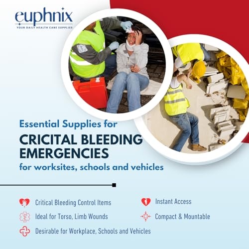 Mountable Bleeding Control Kit, OSHA-Compliant, 12 Pcs