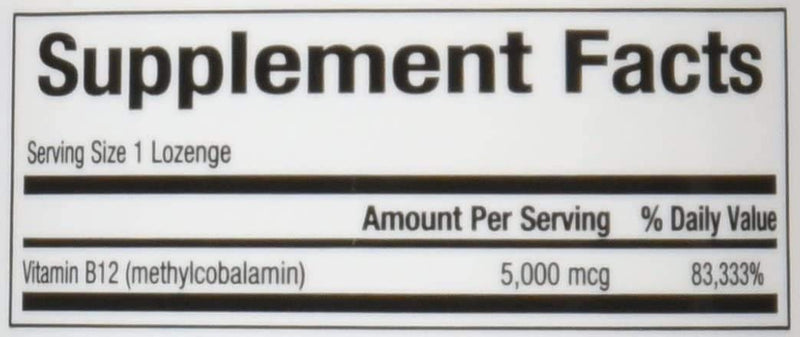 Bioclinic Naturals B12 Methylcobalamin 5000 mcg 60 Loz - Pack of 2