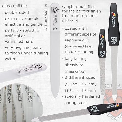3 Swords Germany – manicure pedicure set kit (141) SYNTHETIC LEATHER - OSTRICH BROWN