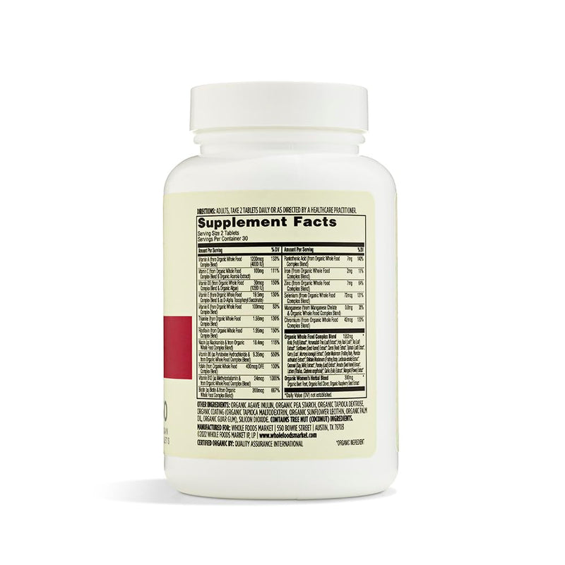 365 by Whole Foods Market, Vitamin Multi Womens 40 Plus Food Cultured, 60 Count