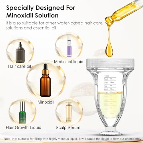 DAPENG Minoxidil Applicator，Scalp Serum & Hair Oil Applicator Comb - Precise Liquid Dispenser for Minoxidil, Growth Serums & Oils to Nourish Hair Roots (10ml) 10ml