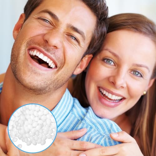 Tooth Repair Kit, Fake Teeth Replacement Kit - Moldable Thermal Fitting Beads for Filling Fix Missing and Broken Tooth or Adhesive Denture Fake Teeth