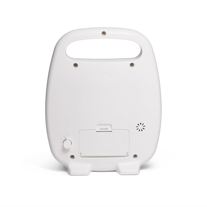 TIME TIMER PLUS 120 Minute Desk Visual Timer Countdown Timer with Portable Handle for Classroom, Office, Homeschooling, Study Tool, with Silent Operation (White) 120 Minutes